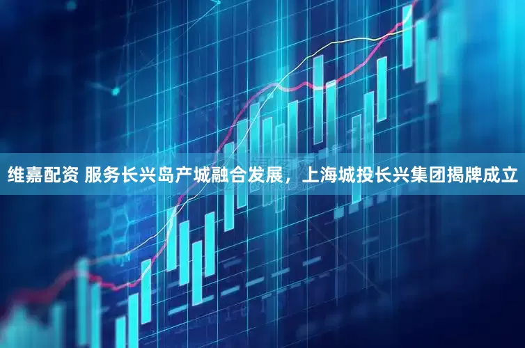 维嘉配资 服务长兴岛产城融合发展，上海城投长兴集团揭牌成立